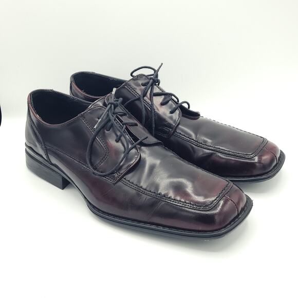 Alfani Square Toe Derby Dress Shoes red brown men\'s size 10 main image 4